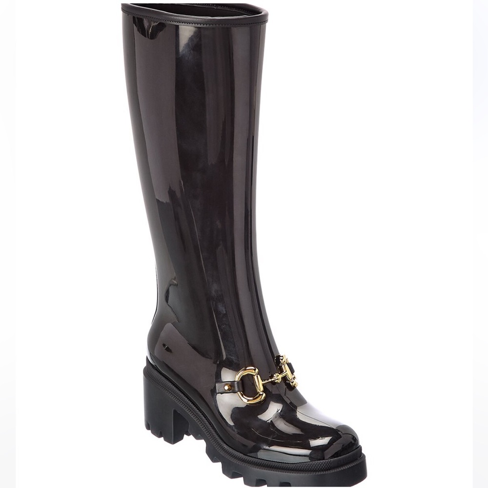 NO OFFER. Gucci Horsebit Knee-High Rain Boot